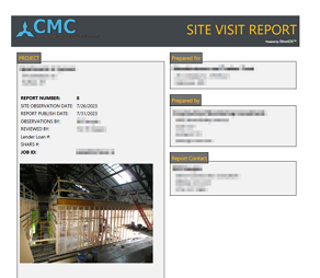 Site Visit Report Cover